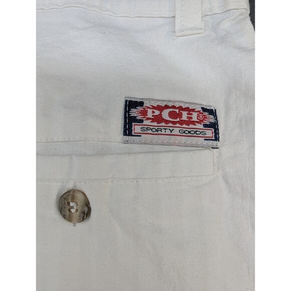 Pacific Coast Highway Shorts Men White Size Large Vintage - Picture 9 of 9